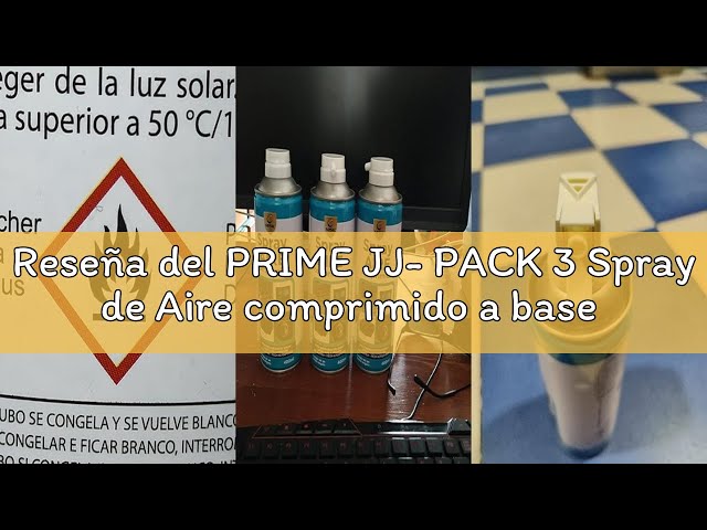 Vídeo relacionado con PRIME JJ- PACK 3 Spray de Aire comprimido a base de gas para limpieza de material electrónico, 400 ml (3)