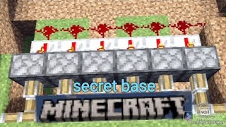 I build a secret base in Minecraft 😜