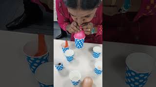 Team Building Activity || Fun Game😄Womens day special💃Make pyramid using Balloons&amp;Paper Cups #shorts