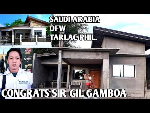 OFW SIMPLE HOUSE,CONGRATS SIR GIL GAMBOA,Building a House 920,000php,SAUDI OFW TARLAC PH.