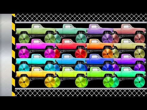 Monster Truck With Giant Saw Wheels Survival Race - Stick Car Ragdoll Escape