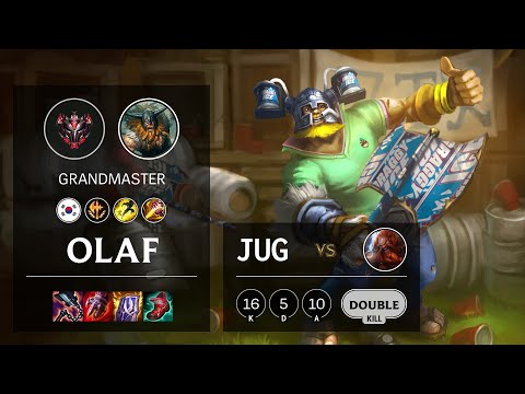 Olaf Jungle vs Gragas - KR Grandmaster Patch 11.11