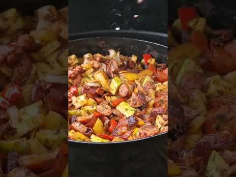 Sausage and Veg Stew #Lecsó #Leczo #cooking #grill
