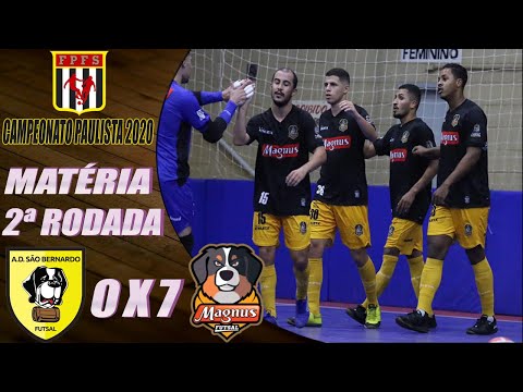 Matéria São Bernardo 0x7 Magnus | 2ª Rodada | Campeonato Paulista de Futsal 2020 (06/10/2020)