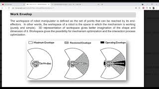 work envelope in robotics ROBOTICS AND AUTOMATION  IN HINDI AND ENGLISH PART 19