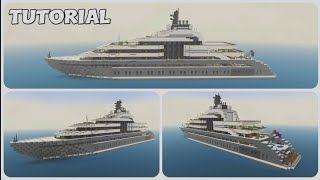 Minecraft: How to Build a Yacht in Minecraft Part 5 (The Crescent) | Minecraft Yacht Tutorial