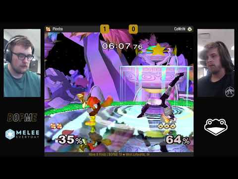 BOPME 19 - Pleeba (Fox) vs CaWriN (Sheik) - Wave B Pools