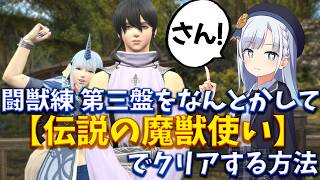 【FF14】闘獣練の第三盤をなんとかして「伝説の魔獣使い」でクリアするやり方