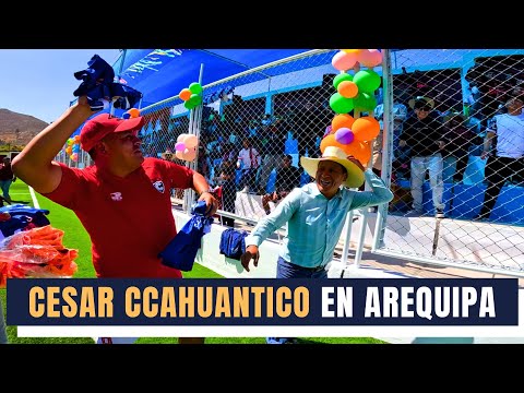 César Ccahuantico en Yanaquihua, Arequipa