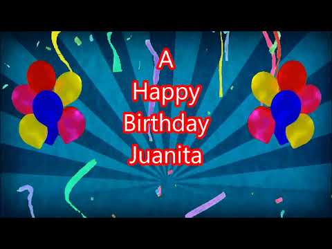 Juanita Happy Birthday blue sunbeam