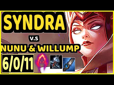 MINERVA (SYNDRA) vs NUNU & WILLUMP - 6/0/11 KDA JUNGLE CHALLENGER GAMEPLAY - BR