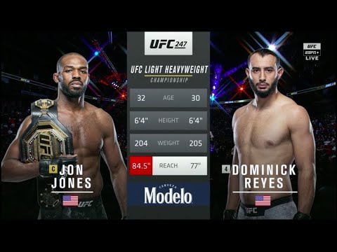 Jon Jones vs Dominick Reyes full fight