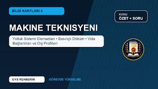Makine Teknisyeni: Yolluk Sistemi Elemanları, Basınçlı Döküm ve Vida B