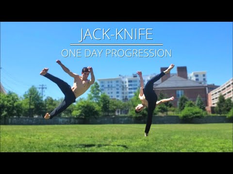 LEARNING THE JACK-KNIFE!! | ONE DAY TRICKING PROGRESSION