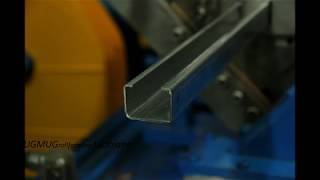 strut channel roll forming for pallet storage system