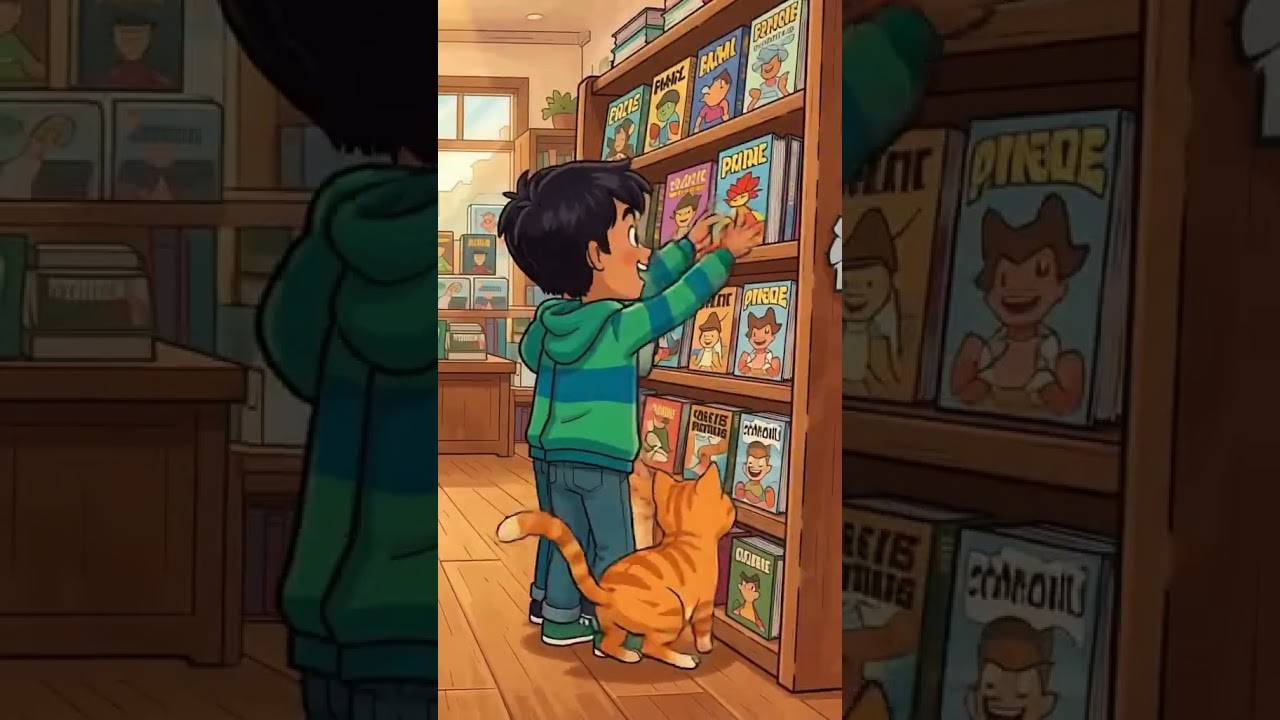 Lost in stories and whiskers at The Book Nook ​#BookLovers #ReadingMagic #Bookstagram #CatLife