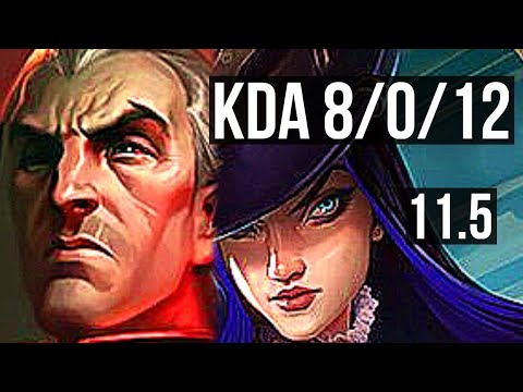 SWAIN & Alistar vs CAITLYN & Xerath (ADC) | 8/0/12, Legendary | NA Grandmaster | v11.5