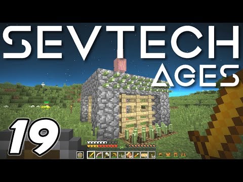 Minecraft Sevtech: Ages - HUNTING DIMENSION MOB GRINDER (Modded Survival) - Ep. 19