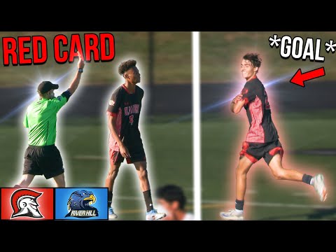“RED CARD* State Champs vs Glenelg HS🔥 4K Soccer Highlights