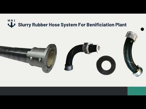 Slurry Rubber Hose with Split Type Aluminum Couplings