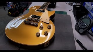 Video thumbnail for 1960 Gibson Les Paul Goldtop Reissue  - A basic Guitar Setup for this one. by Manotick StringWorks