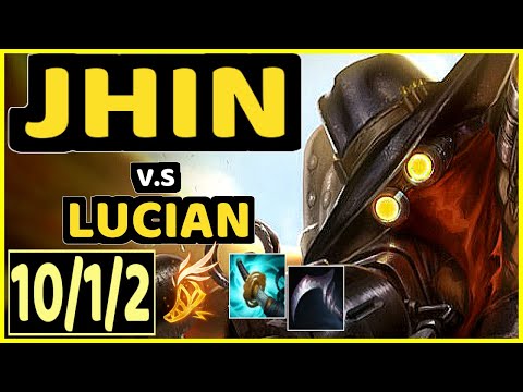 HOLYPHOENIX (JHIN) vs LUCIAN - 10/1/2 KDA BOTTOM ADC CHALLENGER GAMEPLAY - EUW