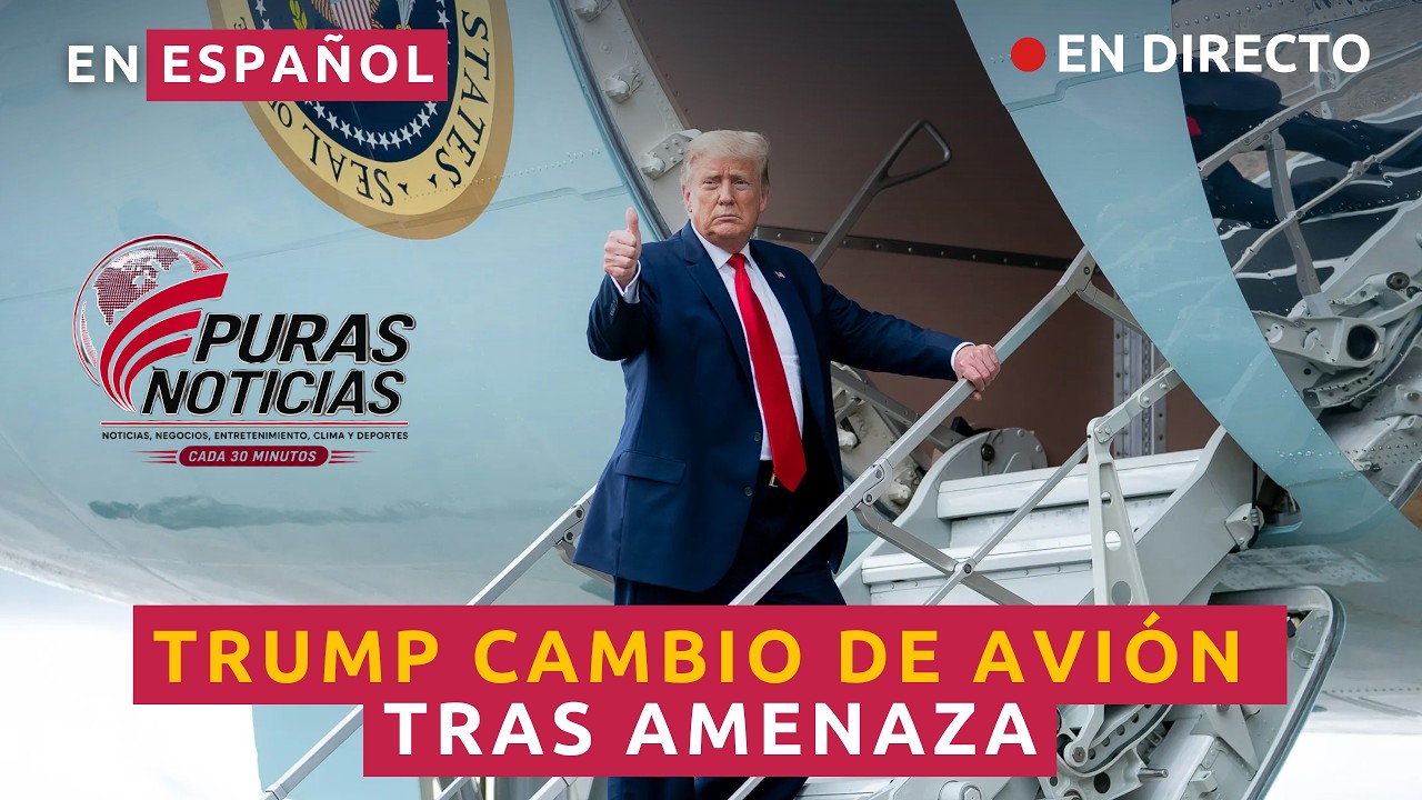EN ESPAÑOL TRUMP CAMBIÓ DE AVIÓN TRAS AMENAZA DE ASESINATO: OPERATIVO SECRETO CONTRA IRÁN