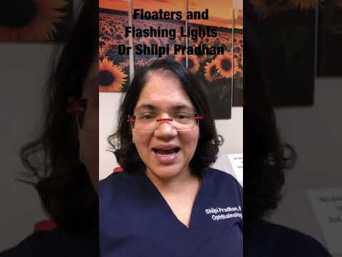 Flashing lights and floaters