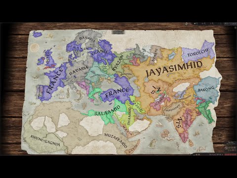 Vanilla CK3 Royal Court 1000 Years Under 1 min! 867-1897 | Crusader Kings 3 Timelapse #shorts