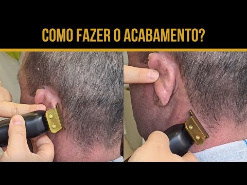 Como fazer acabamento no corte masculino - Curso de Barbeiro Felippe Caetano