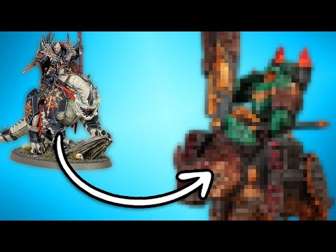 Kitbashing a noble Lord of the Salamanders on Karkadrak