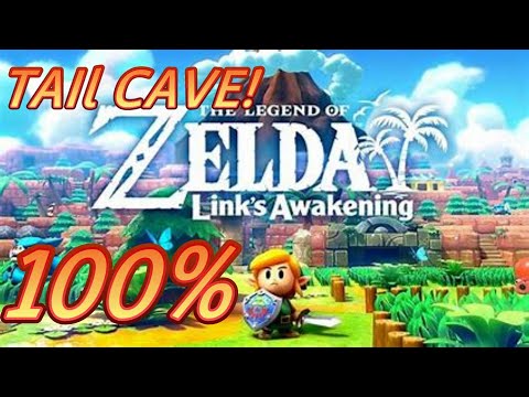 Links awakening Tail Cave 100% walkthrough.