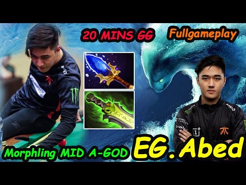 EG Abed Morphling A-GOD Easy game 20 MINS GG 11K MMR Perspective Fullgame Dota 2 7.28