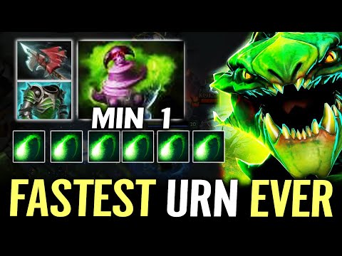Fastest "Urn of Shadows" In The History Of DoTa - 1 Min Quick Build Dominate All His Enemy