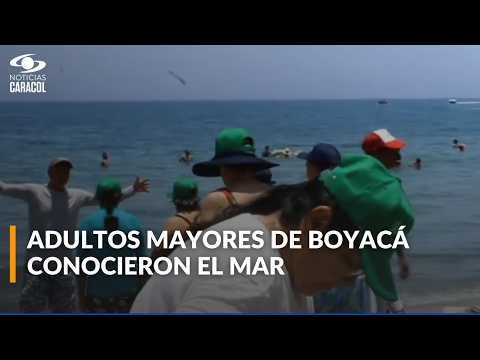 Abuelos de Somondoco, Boyacá, fueron al mar por primera vez: así fue su adorable viaje a Santa Marta