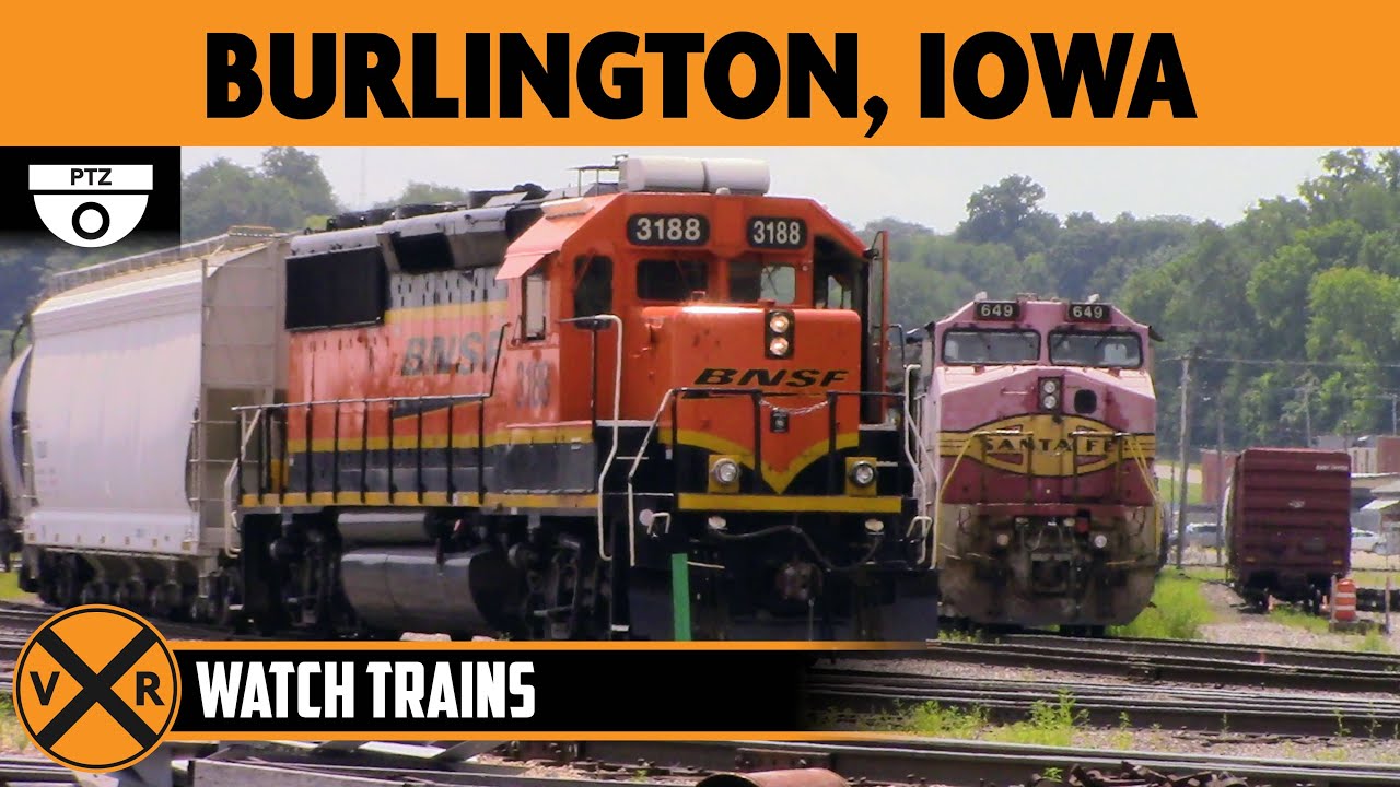 Live webcam view of Burlington Rail Yard Cam