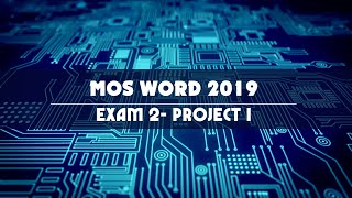 MOS WORD 2019/365  - EXAM 2 - PROJECT 1 - Tin học Minh Long