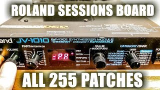 Video thumbnail for Roland Sessions SR-JV80-09 all 255 patches demos in HQ (JV-1010) by PanoramaCircle