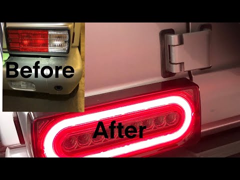 Upgrade G-Wagon tail lights, W463. Mercedes lights