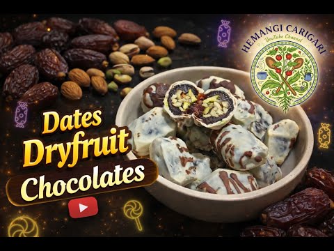 Better Than Any Candy Box! 🎁 Homemade Dates Dry Fruit Chocolates | बाज़ार जैसी चॉकलेट घर पे! 🍫