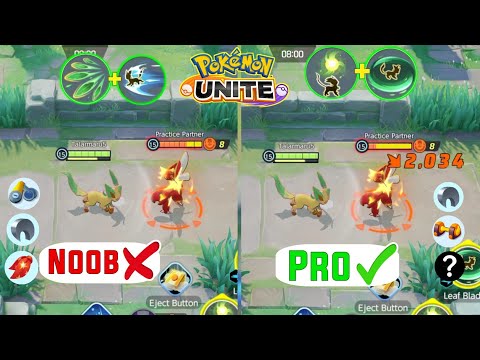 Leafeon best build and best move set | Leafeon build Pokemon unite pro guide