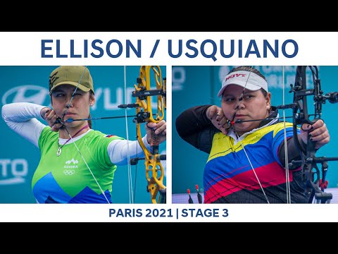 Toja Ellison v Alejandra Usquiano – compound women semifinal | Paris 2021 Hyundai Archery World Cup