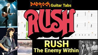 The Enemy Within - RUSH - Guitar + Bass TABS Lesson
