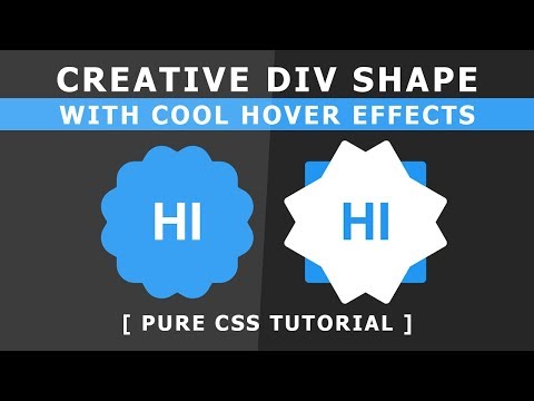 Css Creative Div Shape With Cool Hover Effects Html5 Css3 Hover Effect Tutorial