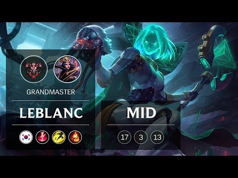 LeBlanc Mid vs Syndra - KR Grandmaster Patch 9.4