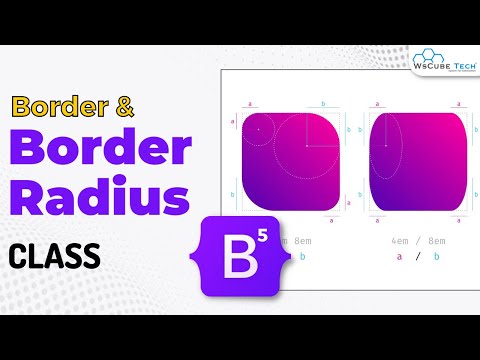 Border Border Radius Class With Example | Bootstrap 5 Tutorial