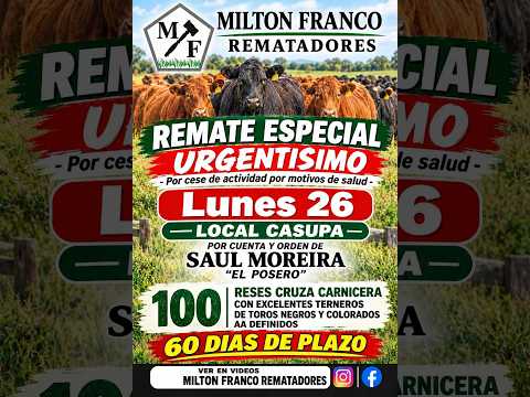 26/10/2026 Local Casupá - Florida - Feria mensual - Milton Franco | Clic Rural