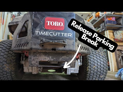How to Release Toro Timecutter Parking Brake.