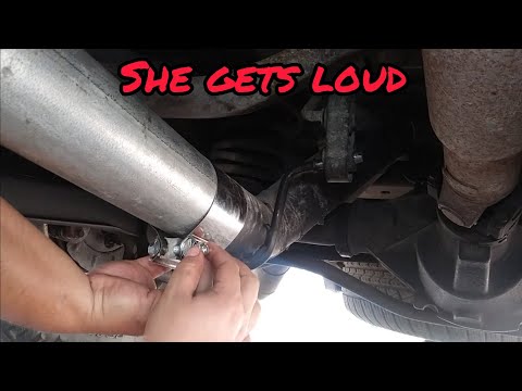 YouTube video about: How to do a muffler delete without welding?