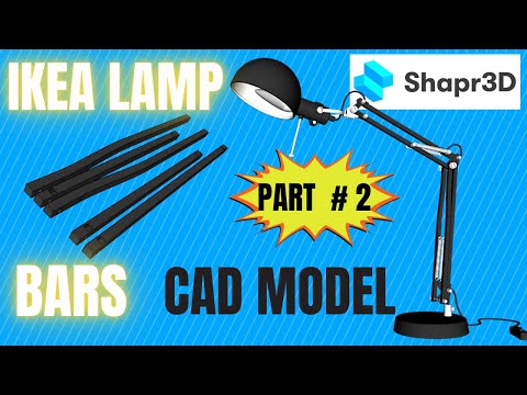 Ikea Lamp CAD model | part 2 | BARS | 3D modeling on iPad with Shapr3D